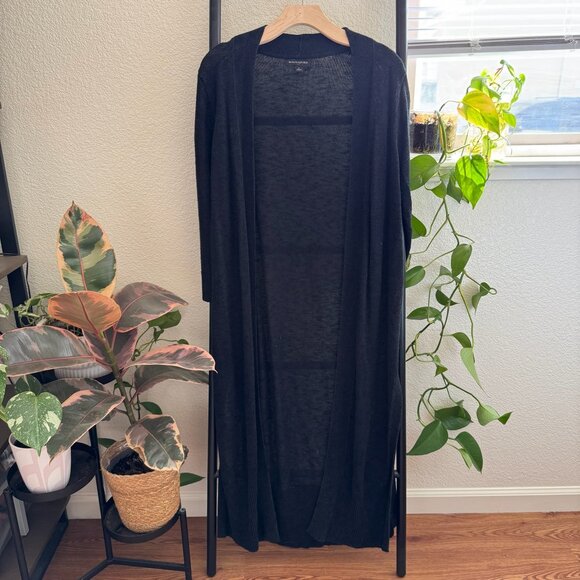 Banana Republic Black Duster Cardigan‎ Size Small - Picture 1 of 5